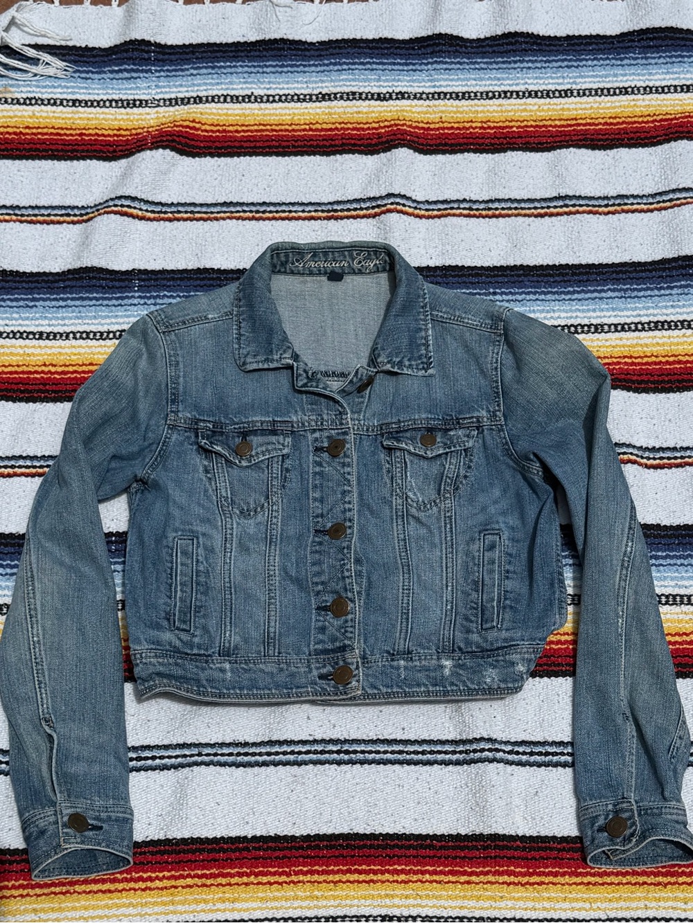 American Eagle Cropped Jean Jacket